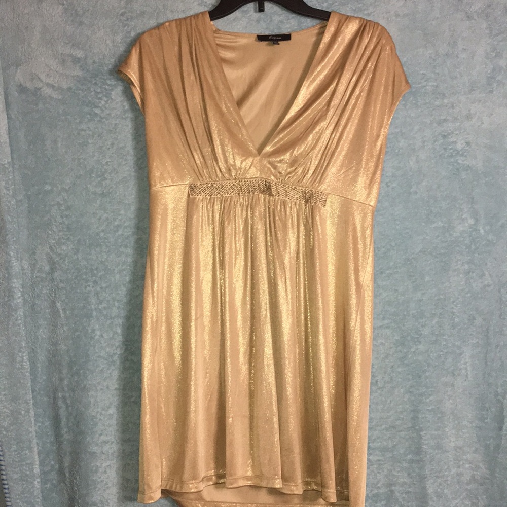 gold blouse M